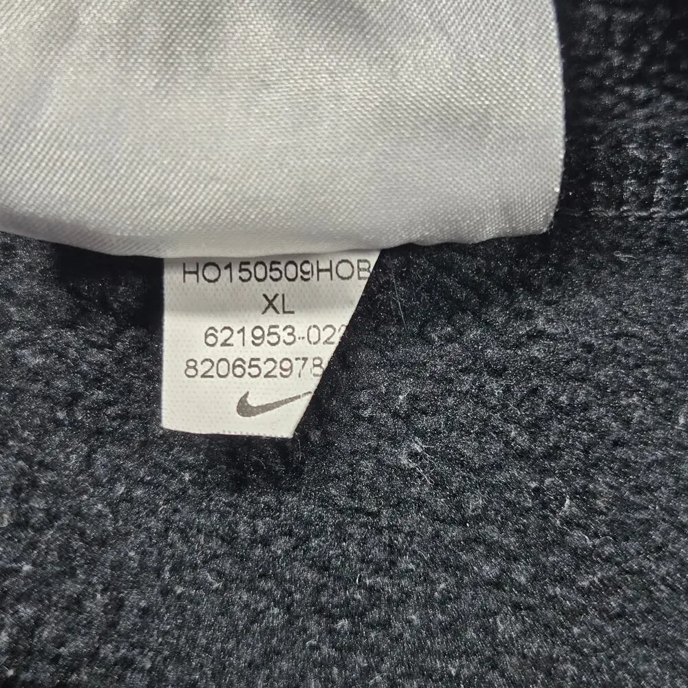 Nike Pants Size XL (32x30) Black Therma Fit Swoosh‎ Track Sweatpants Ankle Zip